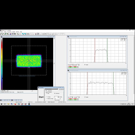 Beam shaping: Rectangular spot